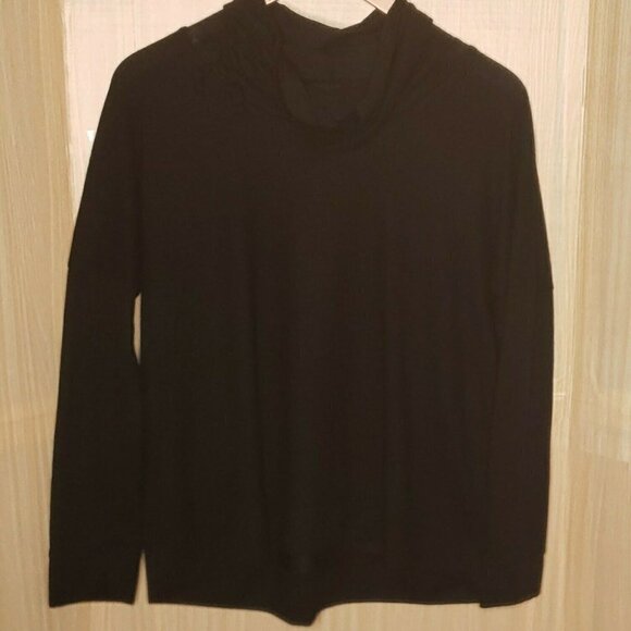 St. John's Bay Womens Black Long Sleeve Cowl Neck Top XXL - Picture 1 of 4